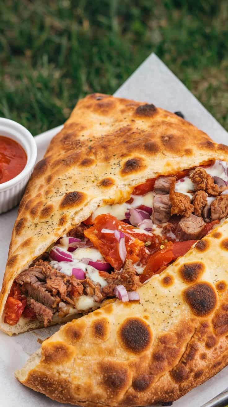 meat lovers calzone